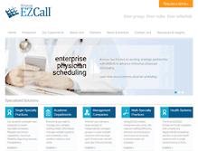 Tablet Screenshot of ezcall.com